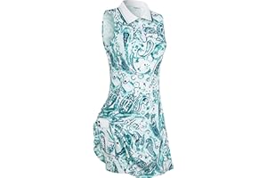 FREEYE Freeye Sleeveless Tennis Golf Dresses for Women Inner Shorts Robe de Tennis Femme