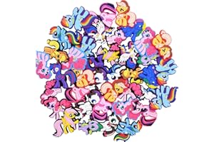 Miotlsy 40 Pcs PVC Encantos de Zapatos Charms, Diferentes Formas Encantos, Adornos Para Zapatos, Pulsera Charms Favores De Fiesta, los mejores regalos para adultos, adolescentes, niños y niñas
