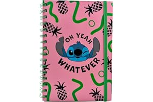 Pyramid International Disney Lilo e Stitch Wiro Notebook (Oh Yeah Whatever Design) A5 Writing Book, Lilo and Stitch Regali per donne, uomini e bambini, Stitch Disney Journal – Prodotto ufficiale