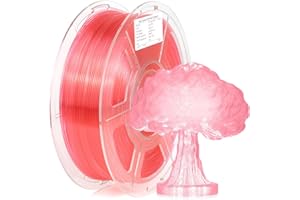 iSANMATE Transparent High Speed PLA+ Filament, Clear Color PLA+ Filament 1.75 mm, 3D Printer Filament 1 kg Spool (2.2 LBS), Supports Printing Speed 30-300 mm/s