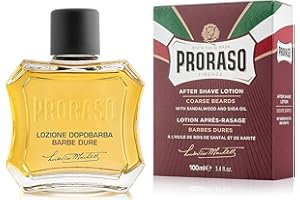 Proraso Aftershave Lotion Nourishing, 100ml, Men's Aftershave with Sandalwood and Shea Oil Moisturises & Restores Skin Comfort, Made In Italy