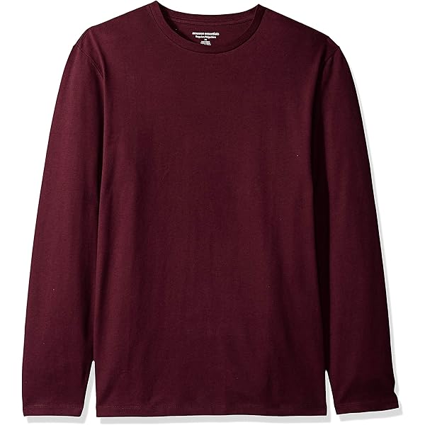 Hisir Shirt met lange mouwen voor heren, ronde hals, basic-T winter