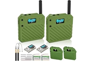 MESHNOLOGY 2Pack ESP32 LoRa V3 Entwicklungsboard + 3,7 V 3000 mAh Akku + Gehäuseset – mit 863-928 MHz Meshtastic Antenne und SMA Unterstützt WLAN/Bluetooth LoRa V3 Geräte für AR duino LoRawan IoT (N33,Grün)