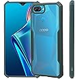 LIRAMARK Transparent Clear Shock Proof Back Cover Case Designed for Oppo F9/F9 Pro/A5/A5s/A7/A11k/A12/Realme 2/2 Pro/U1 - (Green)