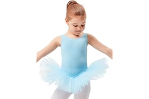 tanzmuster Kinder Ballett Tutu Anabelle aus Baumwolle mit Breiten Trägern und Tüllrock in rosa, weiß, schwarz, hellblau, Lavendel, lila, pink, Burgunder und Marineblau.