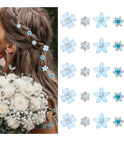 Epingle à Cheveux Fleur Strass Et Perle | Eclats De Cristal