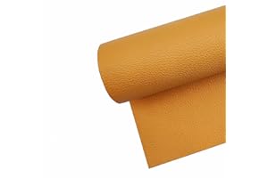 Surriba Kunstleder Reparaturset, Lederflicken Selbstklebend für Auto Ledersitz Motorrad Sofa Bürostühle DIY-Basteleien Federtasche Möbel Wand 60 * 120cm Aprikosengelb