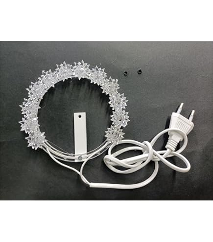 Fatma CORONCINA LUMINOSA DECORATIVA CON LAMPADINE A LED BLU DIAMETRO 12 - Foto 11