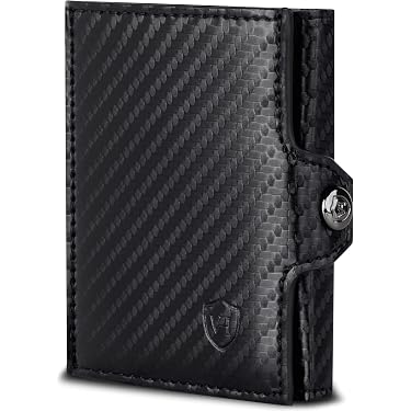COSYSPEED ST Wallet For SD Cards & Credit Cards | RFID Blocking Vegan Zip Wallet | Blue/Orange