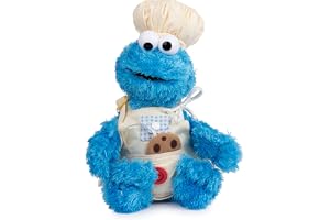 GUND Sesame Street Official Cookie Monster Teach Me Plush, Premium Plush Toy for Ages 1 & Up, Blue, 15”