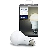 Philips Hue White E27 LED Lampe Erweiterung, dimmbar, warmweißes Licht, steuerbar via App, kompatibel mit Amazon Alexa (Echo, Echo Dot)