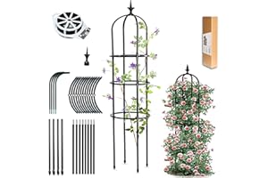 CEASELESLY Obelisco da Giardino,Garden Supporto Piante Rampicanti,Stabile Struttura per Arrampicata,Adatta a Tutti i Tipi di Piante rampicanti,Guardiano delle Piante,per Piante da Vaso(148cm)