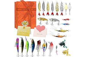 MUOUAKATE Regali per ragazzi adolescenti, regali di Natale per ragazzi 10 11 12 13 14 15 16 17 18 anni, idee regalo giocattolo per ragazzi, figlio fratello fidanzato regali di compleanno, 24 accessori per esche