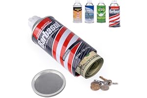 MYMEALIVOS Diversion Safe Fack Can with Secret Compartment- Large Capacity Hidden Storage for Cash, Jewelry and Valuables (Red and Blue)