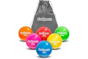 GoSports Plyometrische gewichtete Bälle für Baseball- und Softball-Training, 6 Stück – Variable Gewichtsbälle zur Verbesserung der Kraft und Mechaniker, wählen Sie Ihr Set