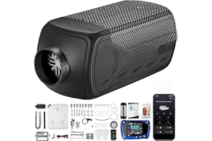 Redriver 8KW Diesel Heater with Bluetooth, 12V/24V Parking Fuel Heater with Premium Silencer, Upgrade Smart Remote Control For Truck, Boat, Car Trailer, Motorhomes, Campervans, Caravans