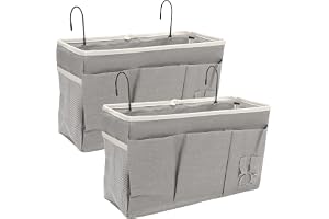 SHMSHNG 2-pack hängorganisatör med 3 fack, sängorganisatör
