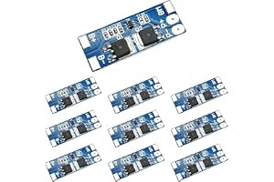 10 styck 2S BMS skyddskort 7,4V 8,4V 8A för 18650 Li-Ion ackumulator | Laddnings- och urladdningsskyddsmodul för gör-det-själv-batteripaket och litiumbatterier