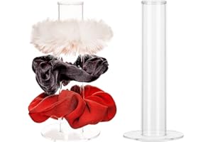 PH PandaHall 2pcs acrilico Scrunchies Holder Stand Hairband Display Stand gioielli Display Stand T-Bar Organizer Storage for Teen Women Gifts (15cm High)