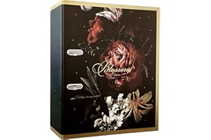 INTERDRUK Archivador de palanca A4 75 mm - Diseño Metálico - Satin Gold Blossom