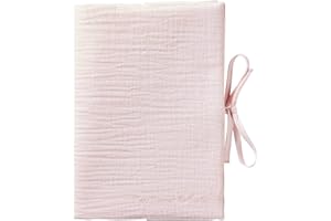 BB&CO Protège-carnet de santé gaze de coton (Rose blush)