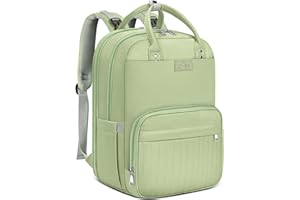 RAINSMORE Mochila Carro Bebe Pañaleras para Bebes Multifuncional Mochila Maternidad con Cambiador Bebe Plegable y Correas de Cochecito Verde claro