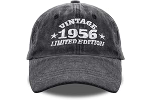 Belillpipi 30th/40th/50th-70th/80th Birthday Cap for Men/Women - Dad/Grandad Gift | 1945-1995 Cap, Cotton Baseball Cap