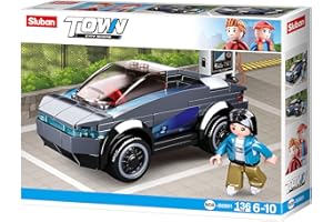 Sluban - Town-Electric Car, M38-B0901, Multi-Colour