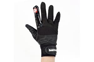 BARNETT FRG-01 Gants de Football américain de Receveur, RE,DB,RB, Noir (M)