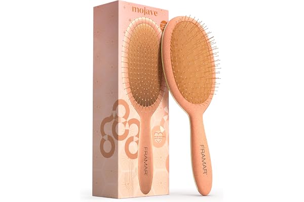 FRAMAR Brosse Demelante Cheveux Bouclés - Brosse Cheveux Bouclés, Brosse a Cheveux Demelante, Top Brush – Mojave