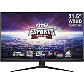 MSI G321Q 2K IPS Gaming Monitor - 31.5 Inch, 16:9 WQHD (2560 x 1440), IPS, 1ms, 170 Hz, HDR, G-Sync Compatible, DisplayPort, 