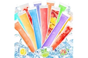SUFANG 300 Stück wassereistüte wassereis tüten Pop Mold Taschen Popsicle Pouches Popsicle Taschen Popsicle Formen Beutel Transparent Wassereis Tüten Eis am Stiel Formen Beutel