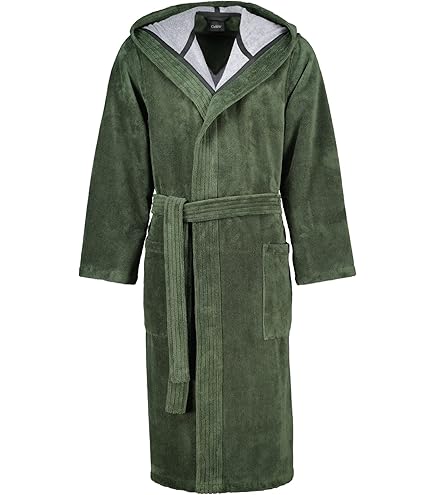 Cawö Home Accappatoio Uomo 'Sauna Time' – Morbida Spugna 100% Cotone, Colore Pietra, Taglie Dalla S Alla XXL - 4