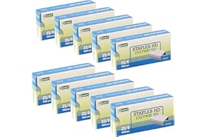 D.RECT Punti metallici 23/6 | Graffette per ufficio | Confezione da 10.000 pezzi | 10 x 1000 pezzi