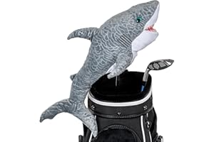 Daphne's Headcovers Herren Shark Golfschlägerhaube, grau-weiß, Driver