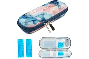 ONEGenug Portable Insulin Travel Bag, Medical Care Protector Case Organizer Medical Bag for The Diabetic (Style D)
