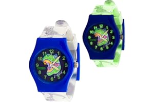 KIDDUS Analogowy zegarek edukacyjny dla dziewczynek i chłopców. Bransoletka do zegarka Z ćwiczeniami Time Teacher do nauki czytania czasu. Japoński mechanizm kwarcowy. Zaprojektowany w Barcelonie