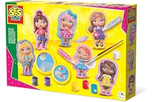 SES Creative 01293 Gips Gießen - Styling Girls Bastelset für Kinder, Mehrfarbig/Meereswellen (Ocean Tides)