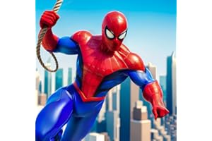 Superheld fliegende Spinnen-Rettungsroboterspiele: Grand City Shooting Action Mission Simulator: Speed Hero Shooter Gangster Survival 3D: Verwandeln Sie Captain-Roboter in Autos