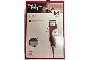 MOSER 1400 CON 7 RIALZI, SPAZZOLINO E OLIO LUBRIFICANTE - SUPER KIT