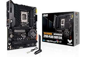 ASUS TUF Z790 PLUS - Carte mère Intel LGA 1700 ATX VRM 20+1 phase, DDR4, cinq emplacements M.2, PCIe 5.0, port USB Type-C Thunderbolt 4, Wi-Fi 6E, overclocking AI et Aura Sync RGB