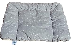 CLEVERE KIDS BABY-COLLECTION matelas à langer | 70 x 75 cm | certifié Oeko-Tex Standard 100 | motifs d'étoiles et d'animaux (Little Stars gris)