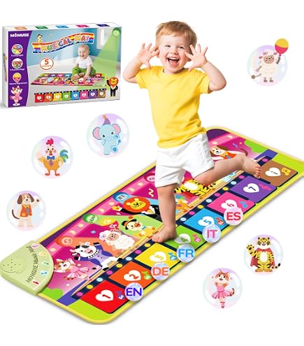 Tapis de Piano Tapis Musical Bébé Piano Tapis de Jeu Musical Instrument