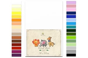 Soft Dream Spannbettlaken 90x200 cm Weiß - 100% gekämmte Baumwolle Jersey - Premium Qualität - Spannbetttuch für Kinderbett Juniorbett - OekoTex Zertifiziert - Made in EU - 90x200cm Weiß