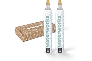 waterworks 2 x White CO2-Zylinder I Geeignet für Quooker Wassersprudler I Für bis zu 60 L pro Füllung