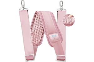 ZINZ Correa de Hombro de 79", Almohadilla de Cojín Fija Extragruesa y Cierres Dobles Correa de Repuesto Universal con Ganchos Giratorios de Metal (200 cm)