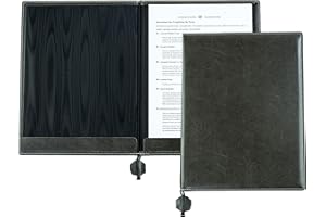 ‎DELMON VARONE - FINE LEATHERGOODS MADE IN GERMANY DELMON VARONE - Urkundenmappe in DIN A4 mit schwarzer Kordel aus veganem, nachhaltigem Eco Kunstleder (grau)- Dokumenten-Mappe mit 2 Einsteckleisten für Unterlagen, Dokumente, Zeugnisse & Urkunden