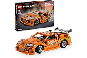 LEGO Technic Fast and Furious Toyota Supra MK4 Kit de Maqueta de Coche Deportivo de Juguete con Motor de 6 Cilindros, Regalo para Niños y Niñas de 9 Años o Más y Aficionados al Motor 42204