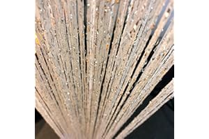 Vagasi 2 Pack Beaded Curtains String 100x200 cm Beaded Curtains for Doorways Tassel Glitter String Curtain Room Dividers Hippie Room Décor for Living Room, Bedroom, Closet, Party