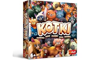 Trefl - Gra Kotki, Gra Rodzinna | Dla Dzieci i Dorosłych 6+, Szalona Gra Planszowa Dla Całej Rodziny, Koty, Dla Fanów Kotów, Gra Towarzyska Pełna Zwrotów Akcji